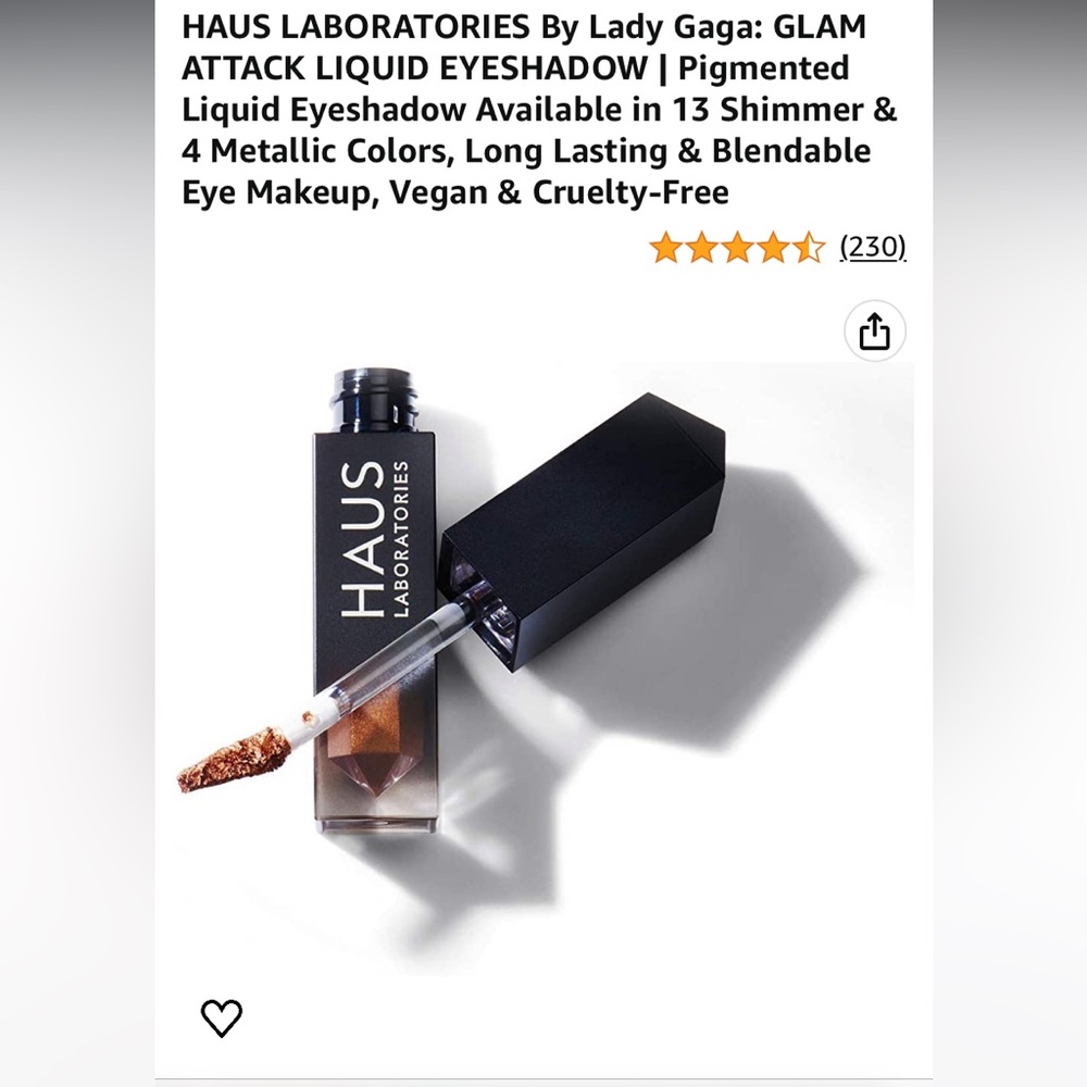 Haus by lady Gaga glam attack metallic eye shadow .‎ Color-chains. Retail 20